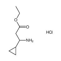 racemic 3-amino-3-cyclopropyl-propionic acid ethyl ester hydrochloride Structure