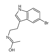 N-[2-(5-bromo-1H-indol-3-yl)ethyl]acetamide结构式