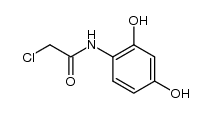 chloro-acetic acid-(2,4-dihydroxy-anilide)结构式