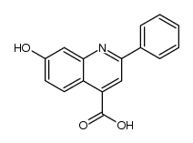 7-hydroxy-2-phenyl-quinoline-4-carboxylic acid结构式