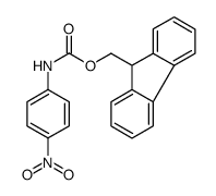 9H-fluoren-9-ylmethyl N-(4-nitrophenyl)carbamate Structure
