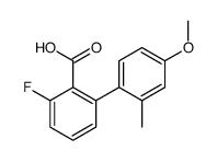 2-fluoro-6-(4-methoxy-2-methylphenyl)benzoic acid Structure
