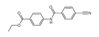 ethyl 4-[N-(4-cyanobenzoyl)]-aminobenzoate Structure