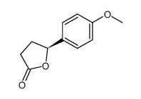 (S)-(-)-γ-(p-Methoxyphenyl)-γ-butyrolactone结构式