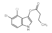 5-溴-4-氯-3-吲哚丁酸结构式