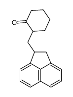 2-((1,2-dihydroacenaphthylen-1-yl)methyl)cyclohexan-1-one结构式