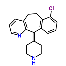 7-Chloro-11-(4-piperidinylidene)-6,11-dihydro-5H-benzo[5,6]cyclohepta[1,2-b]pyridine Structure
