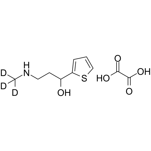 3-(Methylamino)-1-(thiophen-2-yl)propan-1-ol-d3 oxalate结构式