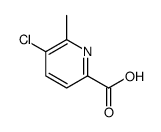 5-chloro-6-methylpyridine-2-carboxylic acid结构式