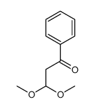 3,3-二甲氧基-1-苯基丙-1-酮结构式