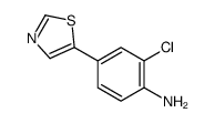 2-chloro-4-(1,3-thiazol-5-yl)aniline Structure