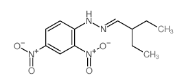 Butanal, 2-ethyl-,2-(2,4-dinitrophenyl)hydrazone结构式