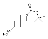 6-Amino-2-aza-spiro[3.3]heptane-2-carboxylic acid tert-butyl ester hydrochloride结构式