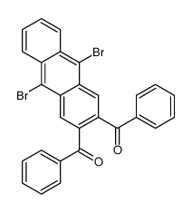 (3-benzoyl-9,10-dibromoanthracen-2-yl)-phenylmethanone结构式