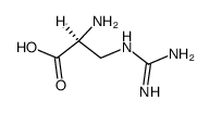 L-α-Amino-β-guanidinopropionic acid Structure