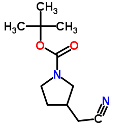 3-氰基甲基吡咯烷-1-羧酸丁酯结构式