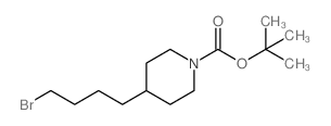 1-BOC-4-(4-溴丁基)-哌啶结构式