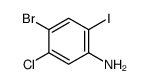 4-bromo-5-chloro-2-iodoaniline Structure