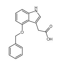 2-(4-(benzyloxy)-1H-indol-3-yl)acetic acid Structure
