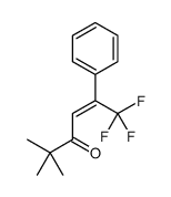 6,6,6-trifluoro-2,2-dimethyl-5-phenylhex-4-en-3-one结构式
