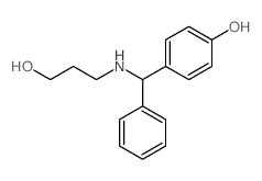 4-[(3-羟基-丙基氨基)-苯基-甲基]-苯酚结构式