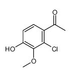 1-(2-chloro-4-hydroxy-3-methoxyphenyl)ethanone结构式