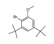 2-bromo-1,5-di-tert-butyl-3-methoxybenzene结构式