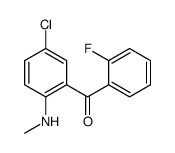 (5-氯-2-(甲基氨基)苯基)(2-氟苯基)甲酮结构式