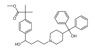 2-(4-(1-羟基-4-(4-(羟基二苯基甲基)哌啶-1-基)丁基)苯基)-2-甲基丙酸甲酯结构式