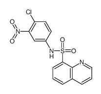 N-(4-chloro-3-nitrophenyl)quinoline-8-sulfonamide结构式