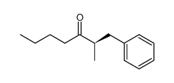 (R)-2-Methyl-1-phenyl-3-heptanone Structure