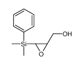 [(2S,3S)-3-[dimethyl(phenyl)silyl]oxiran-2-yl]methanol Structure
