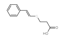 3-(苯乙烯硫代)丙酸结构式