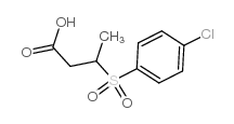 3-(4-氯苯磺酰基)丁酸结构式