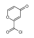 4H-Pyran-2-carbonyl chloride, 4-oxo- (9CI) structure