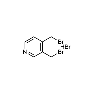 3,4-双(溴甲基)吡啶；氢溴酸盐结构式
