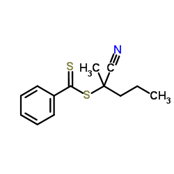 2-氰基-2-戊基苯并二硫醇酯结构式
