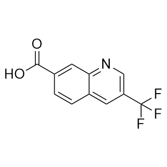 3-(三氟甲基)喹啉-7-羧酸结构式