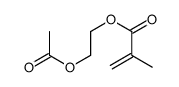 2-acetyloxyethyl 2-methylprop-2-enoate结构式