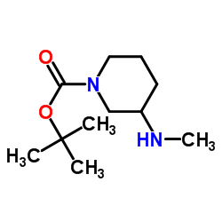 (R)-1-N-BOC-3-甲氨基哌啶结构式