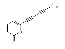 2H-Pyran-2-one,6-(1,3-pentadiyn-1-yl)- Structure