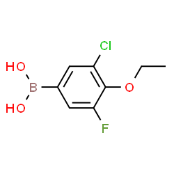 3-Chloro-4-ethoxy-5-fluorophenylboronic acid Structure