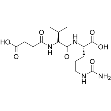 Acid-propionylamino-Val-Cit-OH结构式