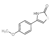 4-(4-甲氧基苯基)-1,3-噻唑-2-醇结构式