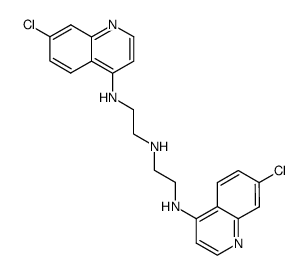 N-(7-氯-4-喹啉基)-N'-[2-[(7-氯-4-喹啉基)氨基]乙基]-1,2-乙二胺图片