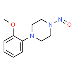 N-亚硝基-1-(2-甲氧基苯基)-哌嗪结构式