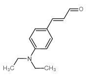 反式4-(二乙氨基)肉桂醛结构式