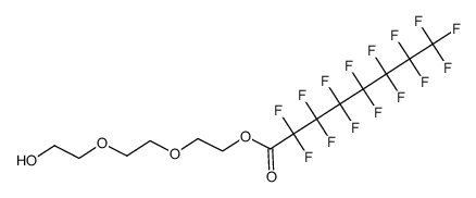 2-(2-(2-hydroxyethoxy)ethoxy)ethyl 2,2,3,3,4,4,5,5,6,6,7,7,8,8,8-pentadecafluorooctanoate Structure
