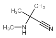 2-Methyl-2-(methylamino)propanenitrile结构式