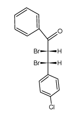 erythro-2,3-Dibrom-1-phenyl-3-(4-chlor-phenyl)-propanon-1 Structure